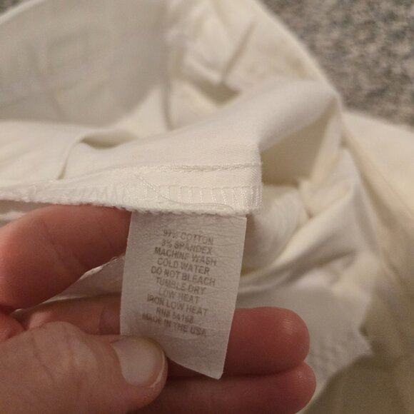 Elliott Lauren White Cropped Pants 6 - Picture 5 of 5